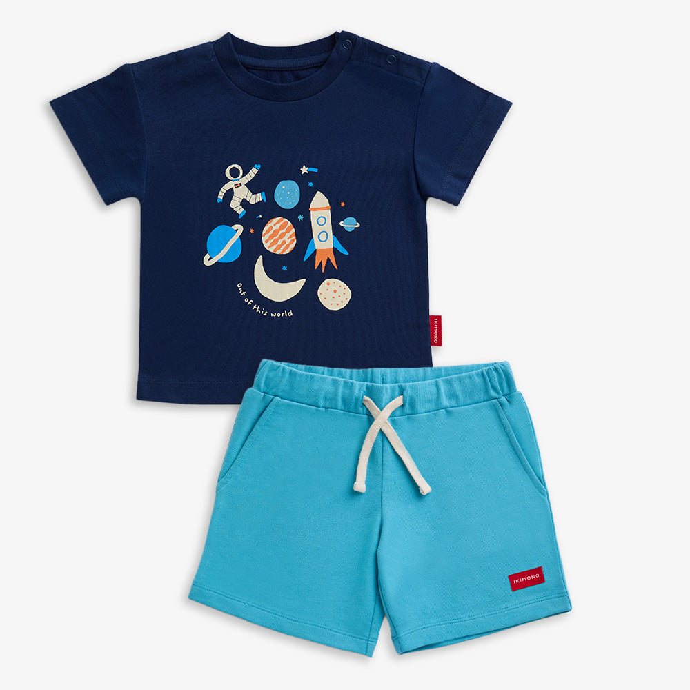 Space Cosmos Tee & Shorts Set