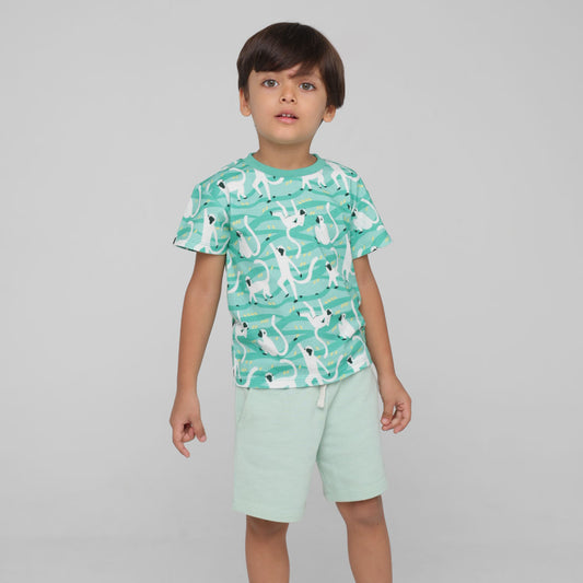 Langoor Mania Tee & Shorts Set