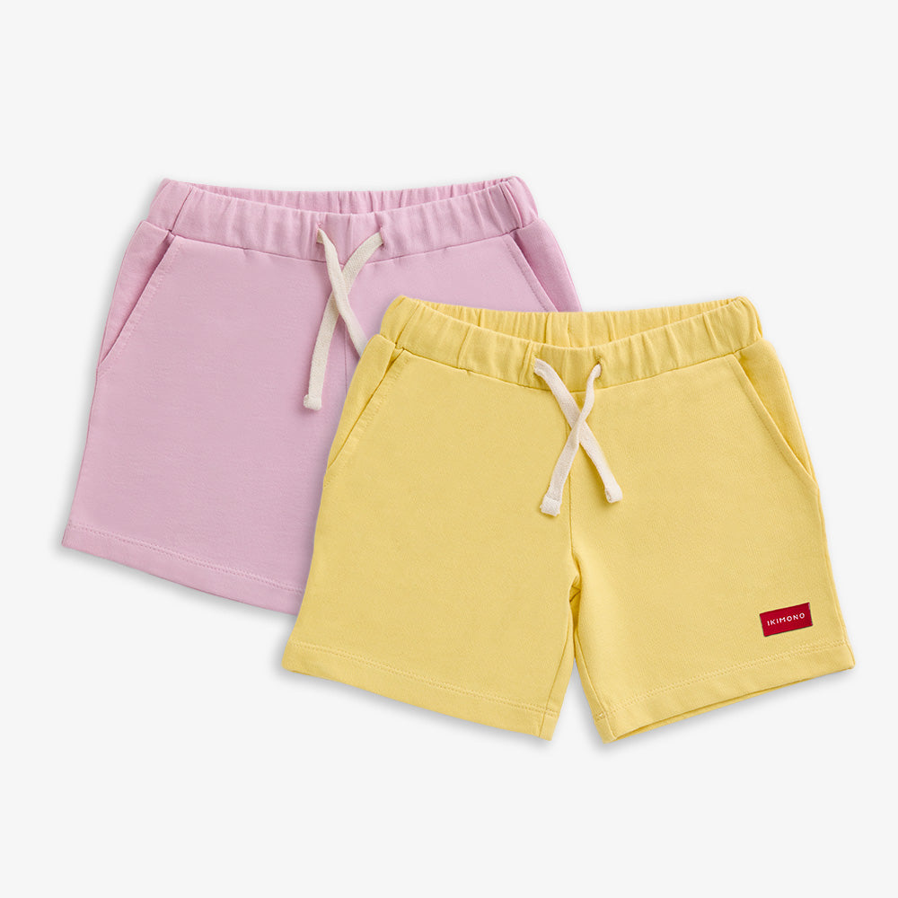 2 Pack Terry Shorts - Bubblegum