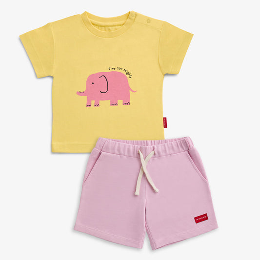 Ellie Elephant Tee & Short Set