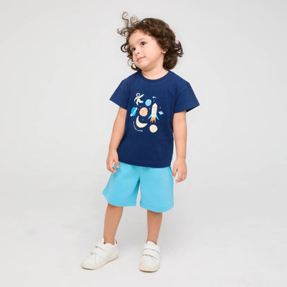 Space Cosmos Tee & Shorts Set