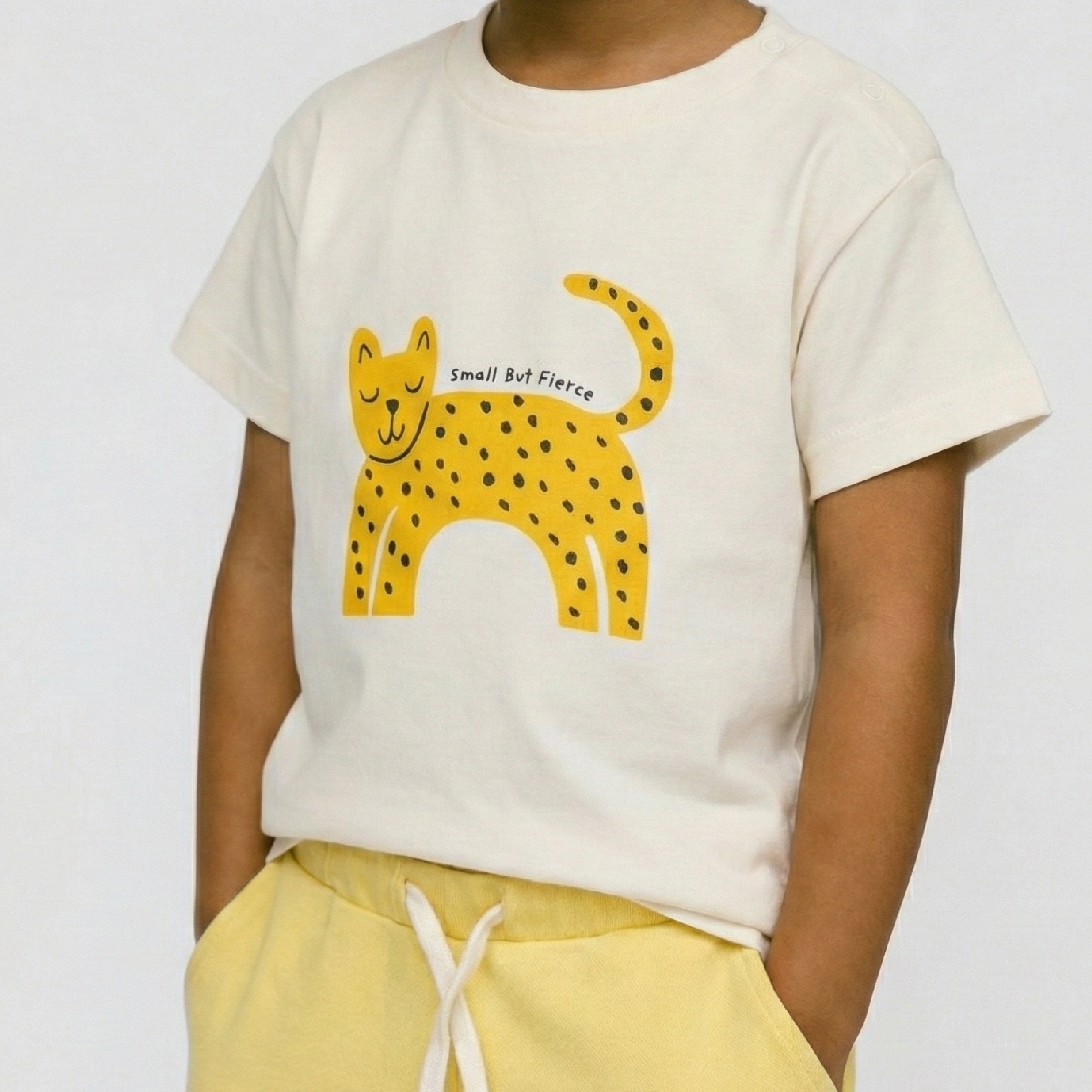 Leopard Print Baby Tshirt - Organic Cotton – Ikimono