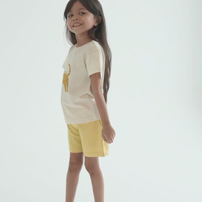 Libby Leopard Tee & Shorts Set