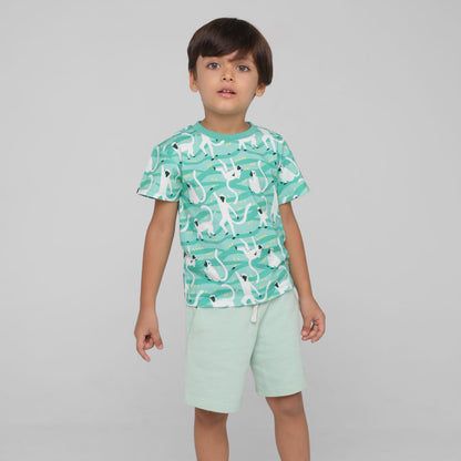 Langoor Mania Tee & Shorts Set